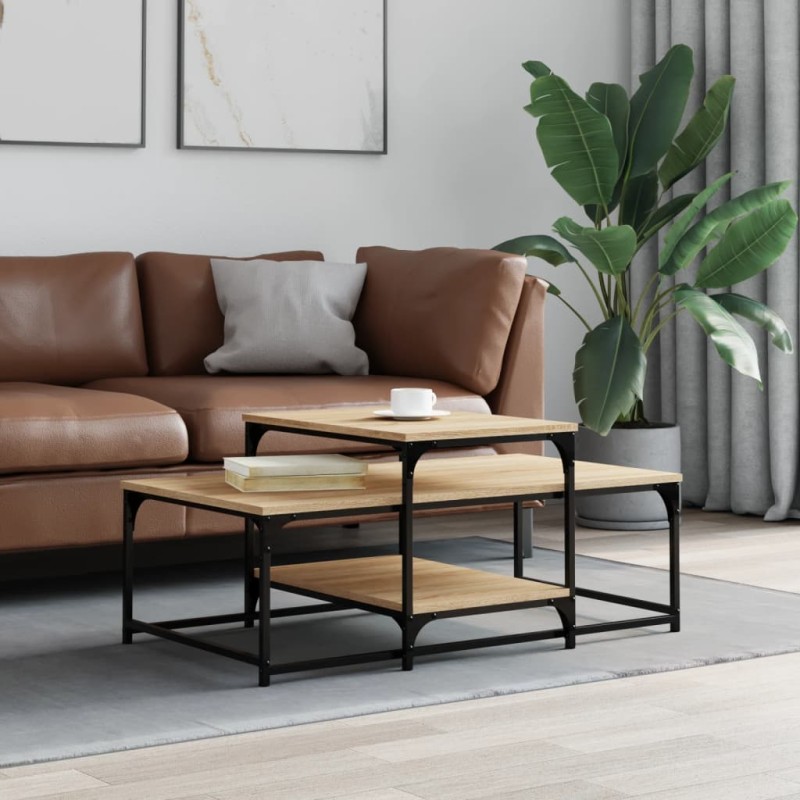 vidaXL Couchtisch Sonoma-Eiche 102x60x45 cm Holzwerkstoff vidaXL Couchtisch Sonoma-Eiche 102x60x45 cm Holzwerkstoff