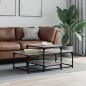 vidaXL Couchtisch Grau Sonoma 102x60x45 cm Holzwerkstoff vidaXL Couchtisch Grau Sonoma 102x60x45 cm Holzwerkstoff