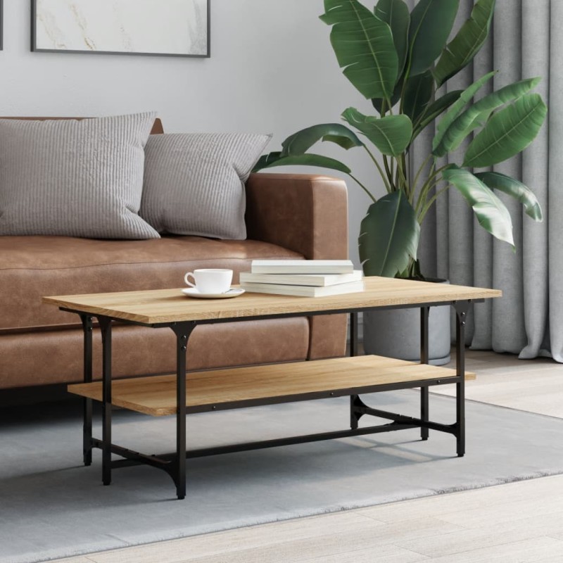 vidaXL Couchtisch Sonoma-Eiche 100x50x40 cm Holzwerkstoff vidaXL Couchtisch Sonoma-Eiche 100x50x40 cm Holzwerkstoff