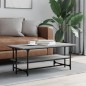 vidaXL Couchtisch Grau Sonoma 100x50x40 cm Holzwerkstoff vidaXL Couchtisch Grau Sonoma 100x50x40 cm Holzwerkstoff