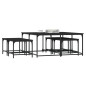 vidaXL Satztische 5 Stk. Schwarz Holzwerkstoff vidaXL Satztische 5 Stk. Schwarz Holzwerkstoff