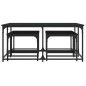 vidaXL Satztische 5 Stk. Schwarz Holzwerkstoff vidaXL Satztische 5 Stk. Schwarz Holzwerkstoff