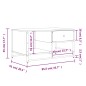 vidaXL Couchtisch Braun Eichen-Optik 85,5x51x45 cm Holzwerkstoff vidaXL Couchtisch Braun Eichen-Optik 85,5x51x45 cm Holzwerkstoff