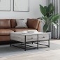 vidaXL Couchtisch Grau Sonoma 80x80x40 cm Holzwerkstoff vidaXL Couchtisch Grau Sonoma 80x80x40 cm Holzwerkstoff