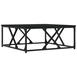 vidaXL Couchtisch Schwarz 70x70x30 cm Holzwerkstoff