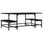 vidaXL Couchtisch Schwarz 100x50,5x40 cm Holzwerkstoff vidaXL Couchtisch Schwarz 100x50,5x40 cm Holzwerkstoff