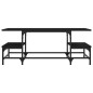 vidaXL Couchtisch Schwarz 100x50,5x40 cm Holzwerkstoff vidaXL Couchtisch Schwarz 100x50,5x40 cm Holzwerkstoff