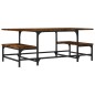 vidaXL Couchtisch Räuchereiche 100x50,5x40 cm Holzwerkstoff vidaXL Couchtisch Räuchereiche 100x50,5x40 cm Holzwerkstoff