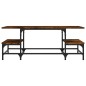 vidaXL Couchtisch Räuchereiche 100x50,5x40 cm Holzwerkstoff vidaXL Couchtisch Räuchereiche 100x50,5x40 cm Holzwerkstoff