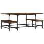 vidaXL Couchtisch Räuchereiche 100x50,5x40 cm Holzwerkstoff vidaXL Couchtisch Räuchereiche 100x50,5x40 cm Holzwerkstoff