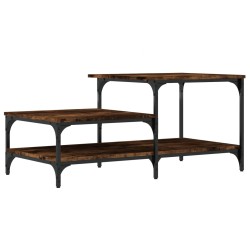 vidaXL Couchtisch Räuchereiche 100x50,5x45 cm Holzwerkstoff