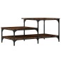 vidaXL Couchtisch Räuchereiche 100x50,5x45 cm Holzwerkstoff vidaXL Couchtisch Räuchereiche 100x50,5x45 cm Holzwerkstoff