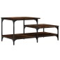 vidaXL Couchtisch Räuchereiche 100x50,5x45 cm Holzwerkstoff vidaXL Couchtisch Räuchereiche 100x50,5x45 cm Holzwerkstoff