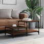 vidaXL Couchtisch Braun Eichen-Optik 100x50,5x45 cm Holzwerkstoff vidaXL Couchtisch Braun Eichen-Optik 100x50,5x45 cm Holzwerkstoff