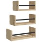 vidaXL 3-tlg. Wandregal-Set mit Stangen Sonoma-Eiche Holzwerkstoff vidaXL 3-tlg. Wandregal-Set mit Stangen Sonoma-Eiche Holzwerkstoff