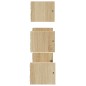 vidaXL 3-tlg. Wandregal-Set mit Stangen Sonoma-Eiche Holzwerkstoff vidaXL 3-tlg. Wandregal-Set mit Stangen Sonoma-Eiche Holzwerkstoff
