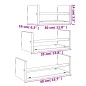 vidaXL 3-tlg. Wandregal-Set mit Stangen Sonoma-Eiche Holzwerkstoff vidaXL 3-tlg. Wandregal-Set mit Stangen Sonoma-Eiche Holzwerkstoff