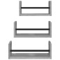 vidaXL 3-tlg. Wandregal-Set mit Stangen Grau Sonoma Holzwerkstoff vidaXL 3-tlg. Wandregal-Set mit Stangen Grau Sonoma Holzwerkstoff