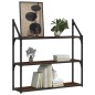 vidaXL Wandregal 3 Fächer Braun Eiche-Optik 80x21x78,5cm Holzwerkstoff vidaXL Wandregal 3 Fächer Braun Eiche-Optik 80x21x78,5cm Holzwerkstoff