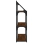 vidaXL Wandregal 3 Fächer Braun Eiche-Optik 80x21x78,5cm Holzwerkstoff vidaXL Wandregal 3 Fächer Braun Eiche-Optik 80x21x78,5cm Holzwerkstoff