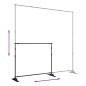 vidaXL Hintergrundstative 2 Stk. Schwarz 254x243 cm Stahl vidaXL Hintergrundstative 2 Stk. Schwarz 254x243 cm Stahl