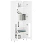 vidaXL Highboard Hochglanz-Weiß 69,5x34x180 cm Holzwerkstoff vidaXL Highboard Hochglanz-Weiß 69,5x34x180 cm Holzwerkstoff