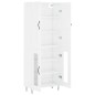 vidaXL Highboard Hochglanz-Weiß 69,5x34x180 cm Holzwerkstoff vidaXL Highboard Hochglanz-Weiß 69,5x34x180 cm Holzwerkstoff