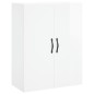 vidaXL Highboard Hochglanz-Weiß 69,5x34x180 cm Holzwerkstoff vidaXL Highboard Hochglanz-Weiß 69,5x34x180 cm Holzwerkstoff