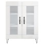vidaXL Highboard Hochglanz-Weiß 69,5x34x180 cm Holzwerkstoff vidaXL Highboard Hochglanz-Weiß 69,5x34x180 cm Holzwerkstoff