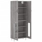 vidaXL Highboard Grau Sonoma 69,5x34x180 cm Holzwerkstoff vidaXL Highboard Grau Sonoma 69,5x34x180 cm Holzwerkstoff