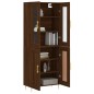 Highboard Braun Eichen-Optik 69,5x34x180 cm Holzwerkstoff Highboard Braun Eichen-Optik 69,5x34x180 cm Holzwerkstoff