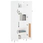 vidaXL Highboard Weiß 69,5x34x180 cm Holzwerkstoff vidaXL Highboard Weiß 69,5x34x180 cm Holzwerkstoff