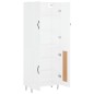 vidaXL Highboard Weiß 69,5x34x180 cm Holzwerkstoff vidaXL Highboard Weiß 69,5x34x180 cm Holzwerkstoff
