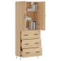 vidaXL Highboard Sonoma-Eiche 69,5x34x180 cm Holzwerkstoff vidaXL Highboard Sonoma-Eiche 69,5x34x180 cm Holzwerkstoff