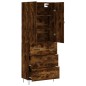 vidaXL Highboard Räuchereiche 69,5x34x180 cm Holzwerkstoff vidaXL Highboard Räuchereiche 69,5x34x180 cm Holzwerkstoff