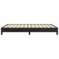 Bettgestell Schwarz 140x200 cm Kunstleder Bettgestell Schwarz 140x200 cm Kunstleder