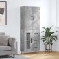 vidaXL Highboard Betongrau 69,5x34x180 cm Holzwerkstoff vidaXL Highboard Betongrau 69,5x34x180 cm Holzwerkstoff