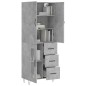 vidaXL Highboard Betongrau 69,5x34x180 cm Holzwerkstoff vidaXL Highboard Betongrau 69,5x34x180 cm Holzwerkstoff