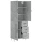 vidaXL Highboard Betongrau 69,5x34x180 cm Holzwerkstoff vidaXL Highboard Betongrau 69,5x34x180 cm Holzwerkstoff