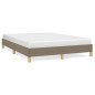 vidaXL Bettgestell ohne Matratze Taupe 140x190 cm Stoff vidaXL Bettgestell ohne Matratze Taupe 140x190 cm Stoff