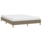 vidaXL Bettgestell ohne Matratze Taupe 140x190 cm Stoff vidaXL Bettgestell ohne Matratze Taupe 140x190 cm Stoff
