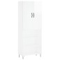 vidaXL Highboard Hochglanz-Weiß 69,5x34x180 cm Holzwerkstoff vidaXL Highboard Hochglanz-Weiß 69,5x34x180 cm Holzwerkstoff
