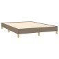 vidaXL Bettgestell ohne Matratze Taupe 140x190 cm Stoff vidaXL Bettgestell ohne Matratze Taupe 140x190 cm Stoff