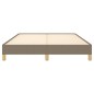 vidaXL Bettgestell ohne Matratze Taupe 140x190 cm Stoff vidaXL Bettgestell ohne Matratze Taupe 140x190 cm Stoff