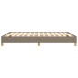vidaXL Bettgestell ohne Matratze Taupe 140x190 cm Stoff vidaXL Bettgestell ohne Matratze Taupe 140x190 cm Stoff