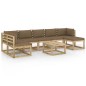 vidaXL 8-tlg. Garten-Lounge-Set mit Kissen Imprägniertes Kiefernholz vidaXL 8-tlg. Garten-Lounge-Set mit Kissen Imprägniertes Kiefernholz