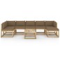 vidaXL 8-tlg. Garten-Lounge-Set mit Kissen Imprägniertes Kiefernholz vidaXL 8-tlg. Garten-Lounge-Set mit Kissen Imprägniertes Kiefernholz