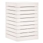 vidaXL Wäschetruhe Weiß 44x44x66 cm Massivholz Kiefer vidaXL Wäschetruhe Weiß 44x44x66 cm Massivholz Kiefer