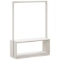 vidaXL Kleiderständer mit Schuhablage Weiß 113x40x157,5 cm Kiefernholz vidaXL Kleiderständer mit Schuhablage Weiß 113x40x157,5 cm Kiefernholz
