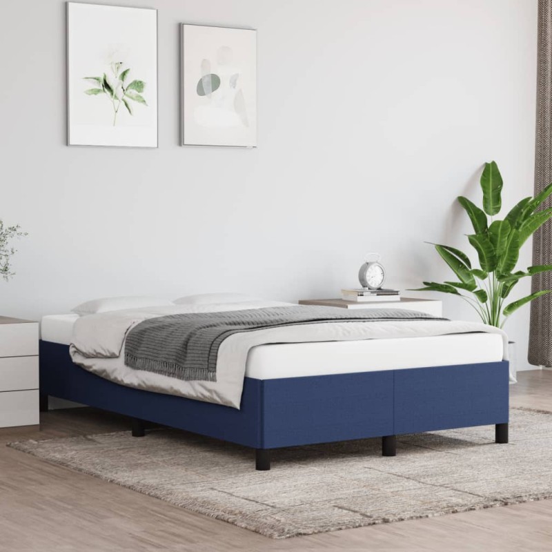 vidaXL Bettgestell Blau 120x200 cm Stoff vidaXL Bettgestell Blau 120x200 cm Stoff
